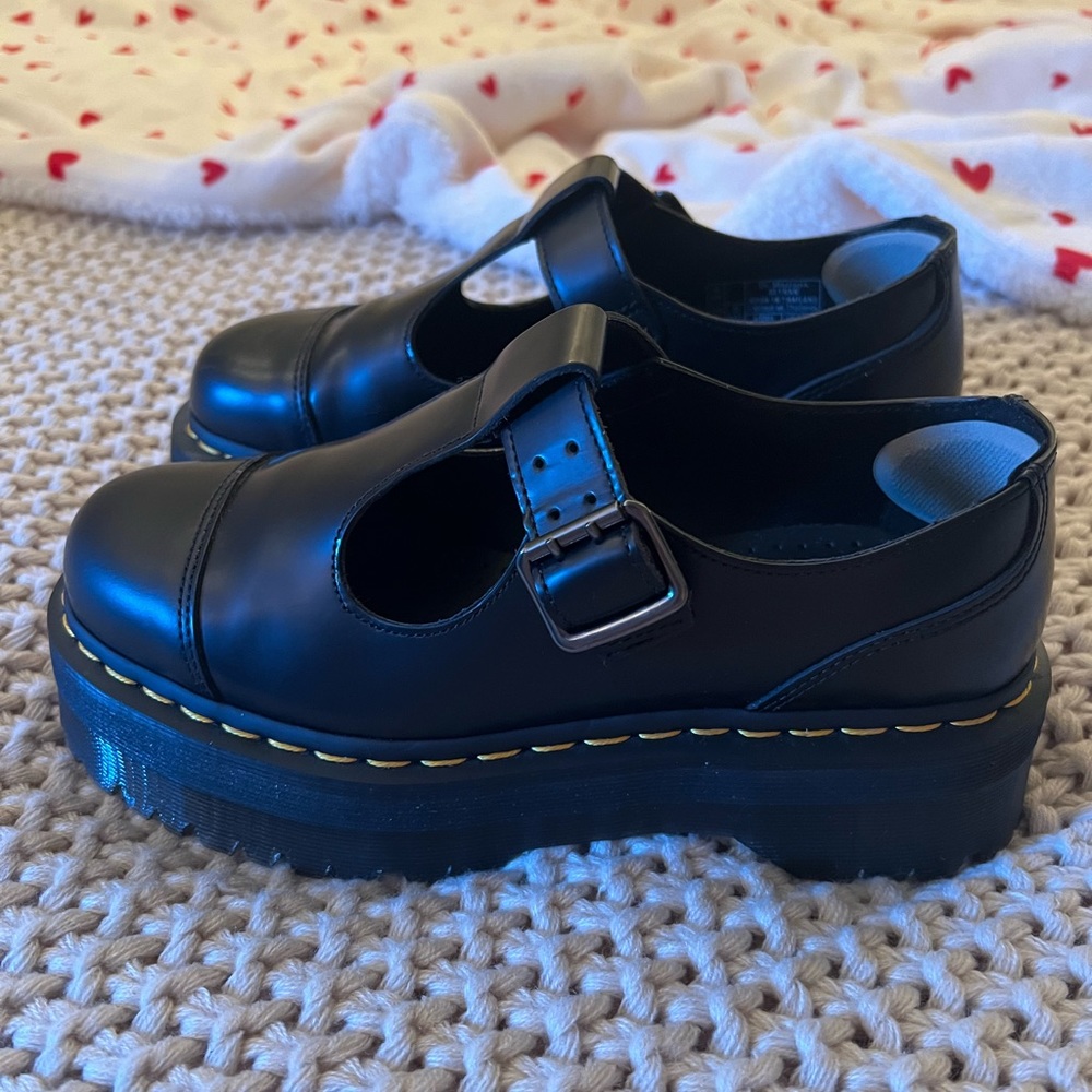 Dr. Martens Leather Platform Shoes